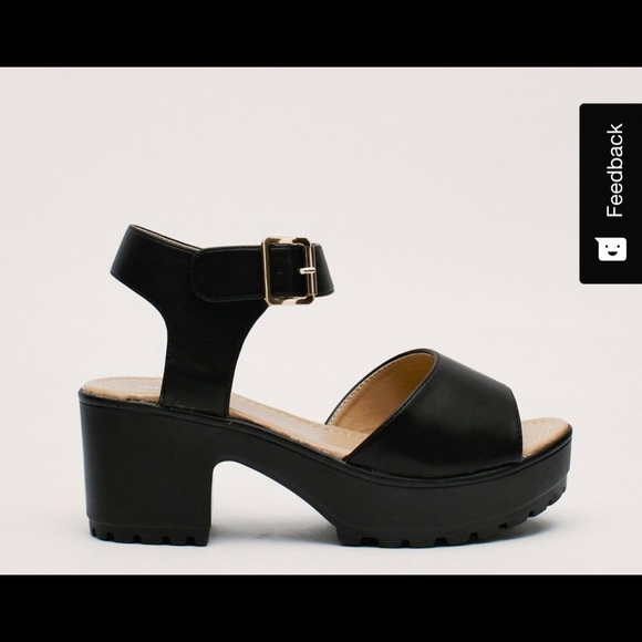 Koi Footwear black  Leather Sandal - size 37 - Picture 6 of 7